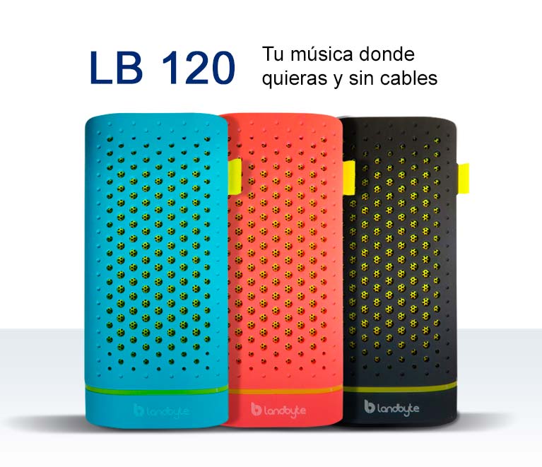 parlante inalambrico bluetooth con función de powerbank landbyte lb 120