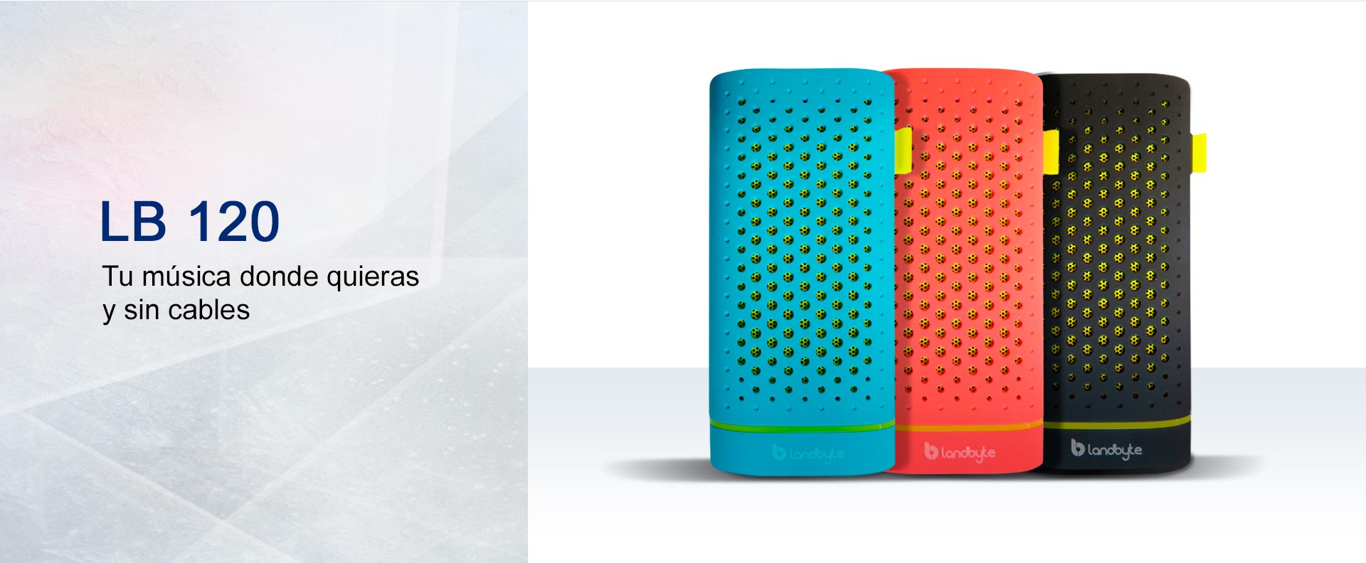 parlante inalambrico bluetooth con función de powerbank landbyte lb 120