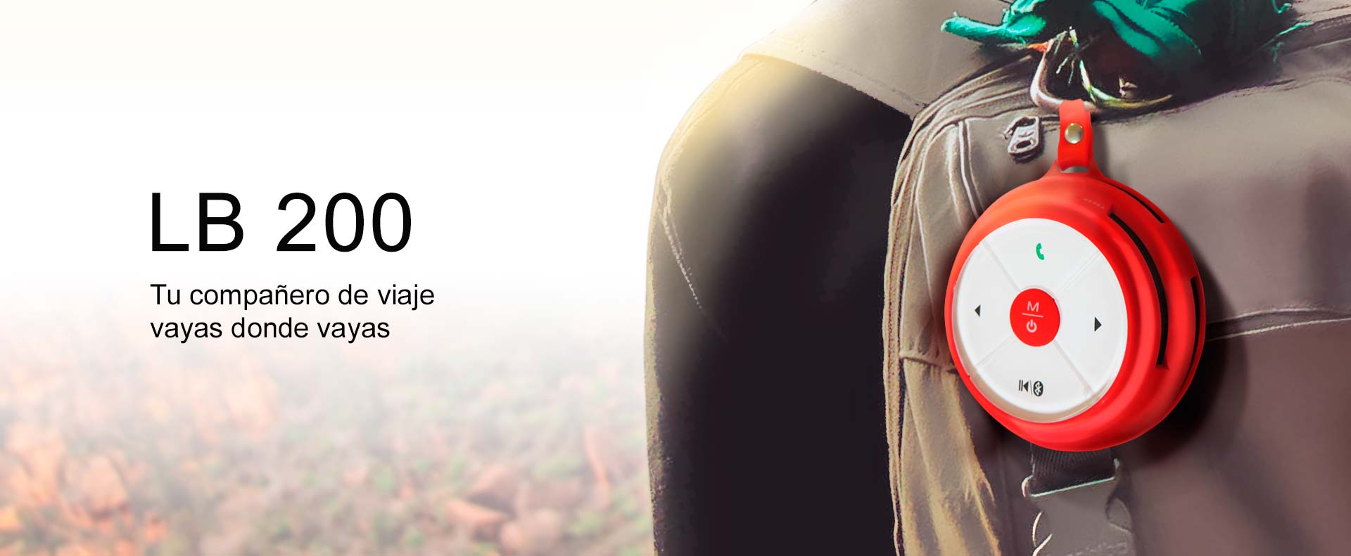 parlante inalámbrico bluetooth landbyte lb 200 con arnés