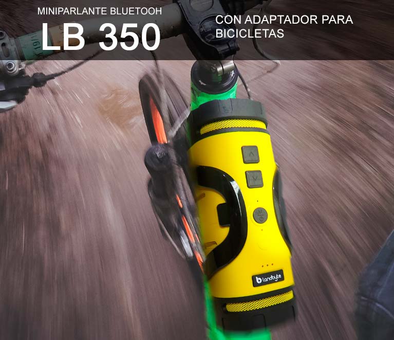 parlante inalambrico bluetooth con soporte para bicicletas landbyte lb 350