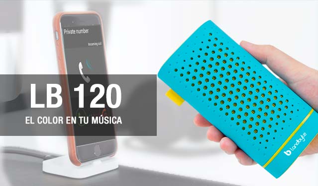 parlante inalambrico bluetooth, powerbank landbyte lb 120